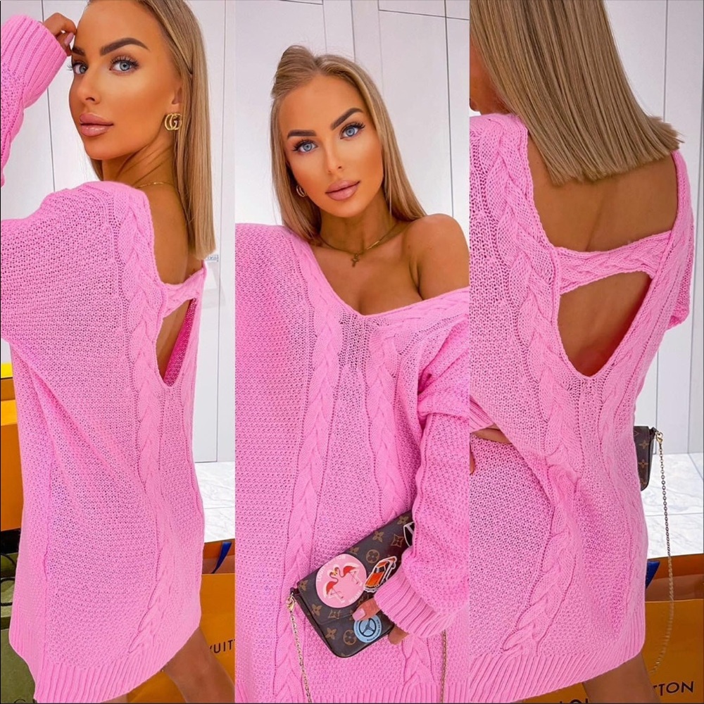 Flash Sale✨ Made in Italy NWT light pink or green sweater tunic or dress size 1